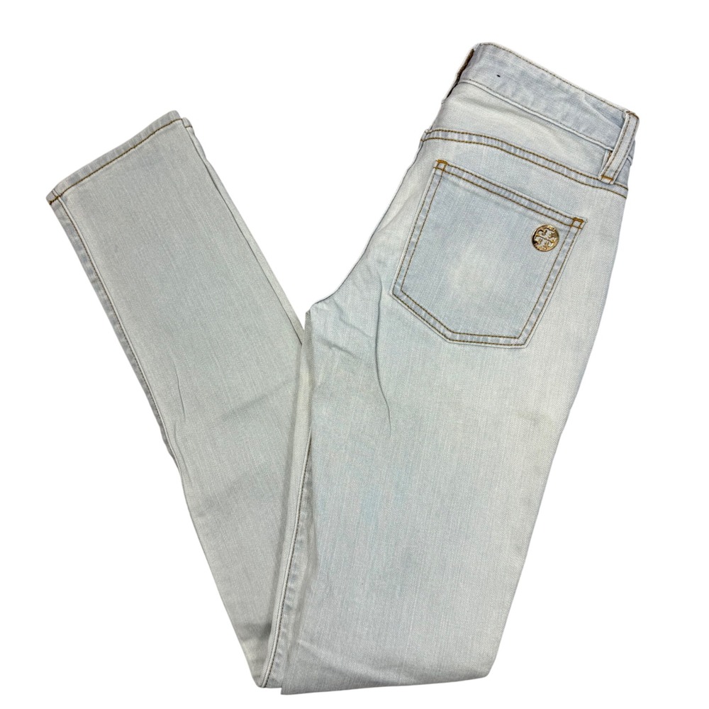 Tory Burch Super Skinny Jean Light Wash Blue Size‎ 26